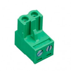 Клемник Degson 2EDGK-5.0-02P-14-00AH, крок 5.0 мм, 15 А, 300 В, зелений